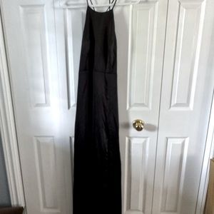 Lulus Black floor length dress. Brand new with tags. Size M.